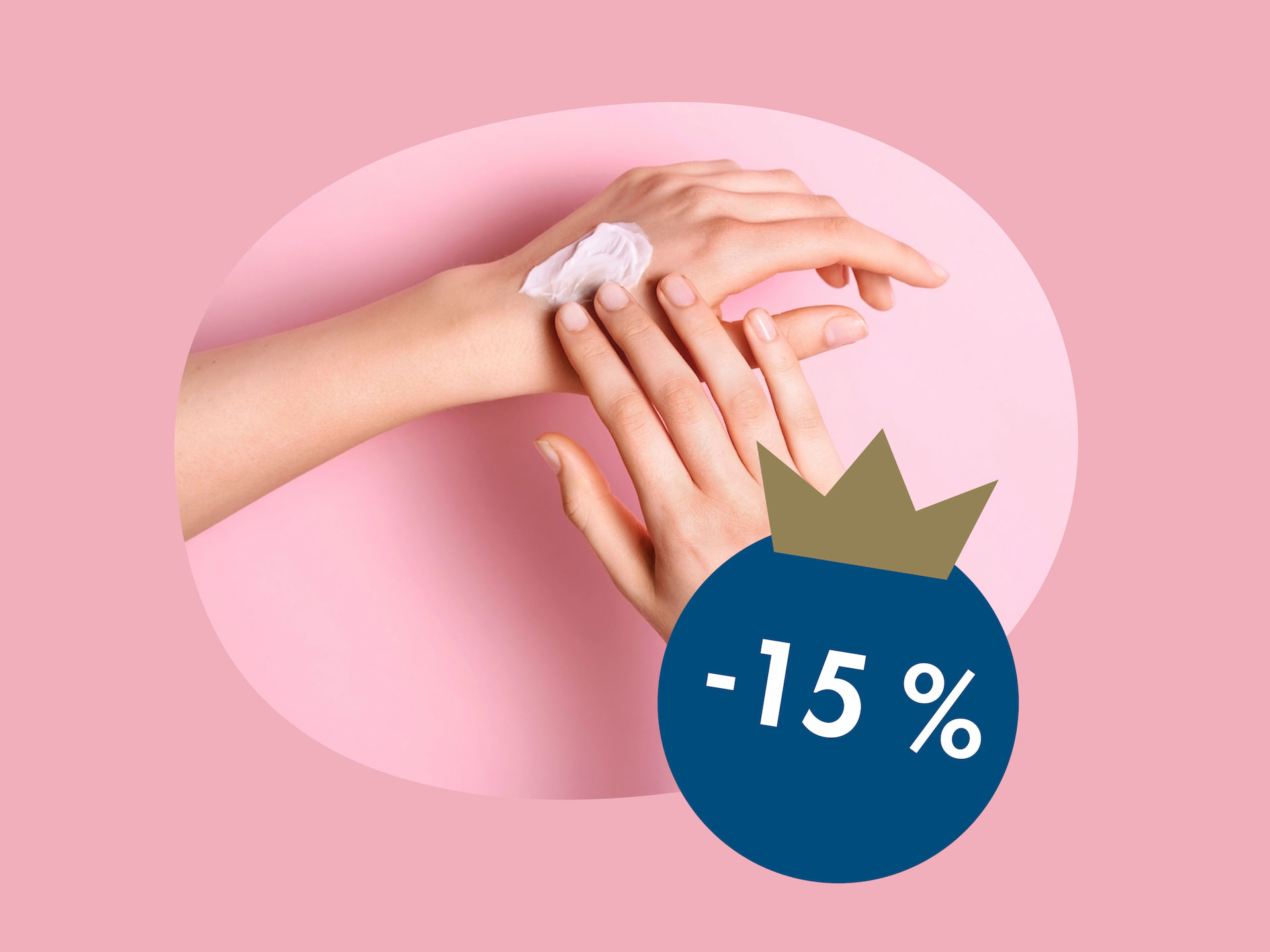Vitamin E‑seriens handprodukter -15 %
