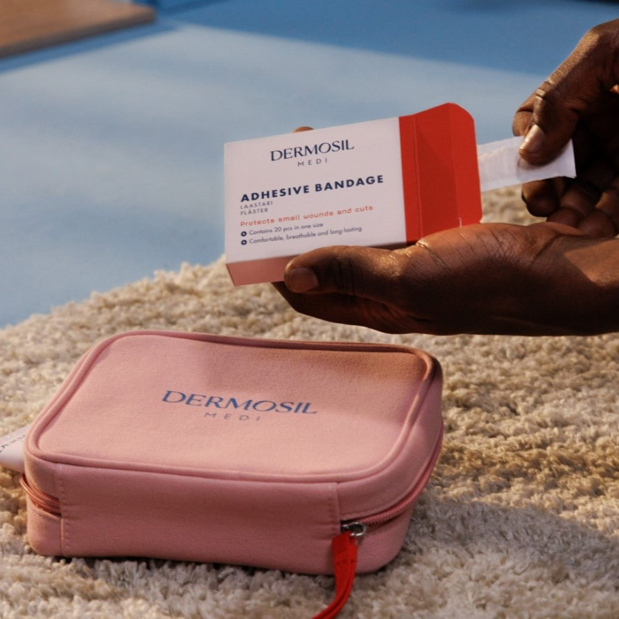 Skydda små sår med plåster