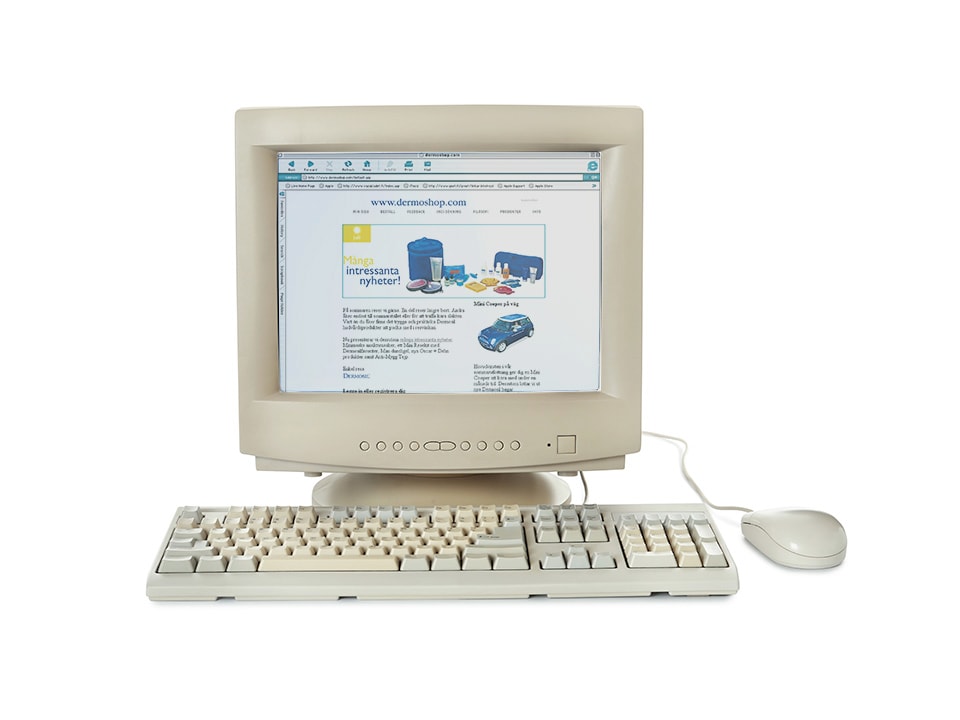 1996 – En av de tidiga webbshopparna