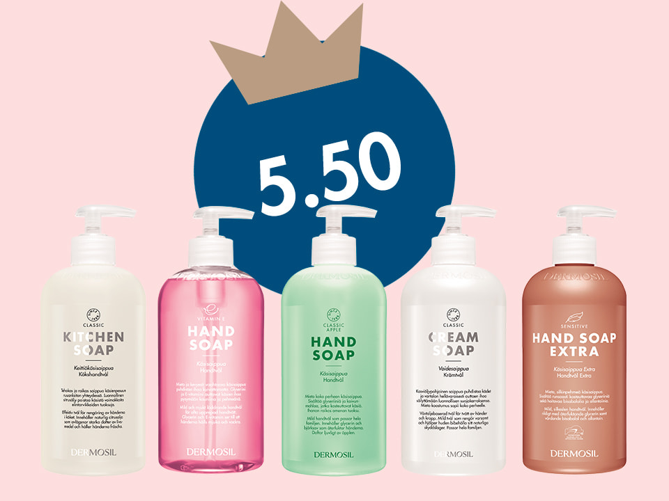 Ett urval tvålar 5.50 €